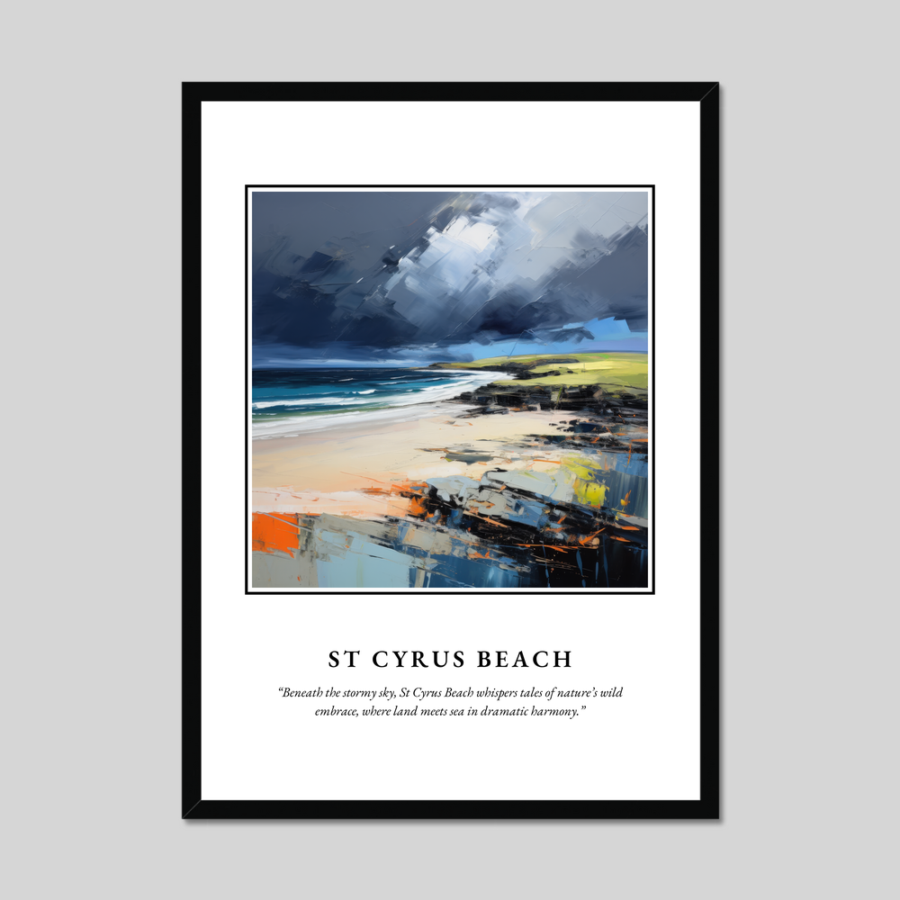 Poster in a black frame