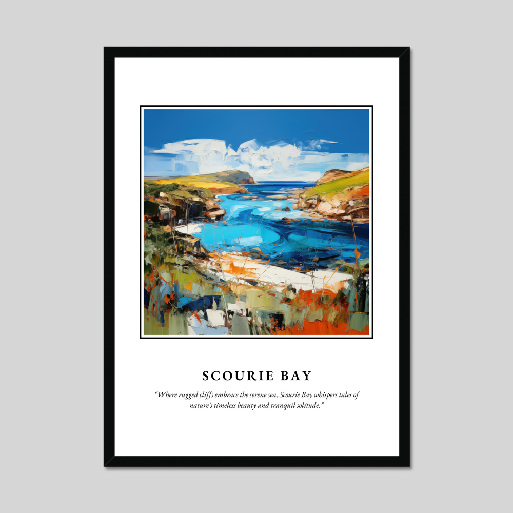 Poster in a black frame