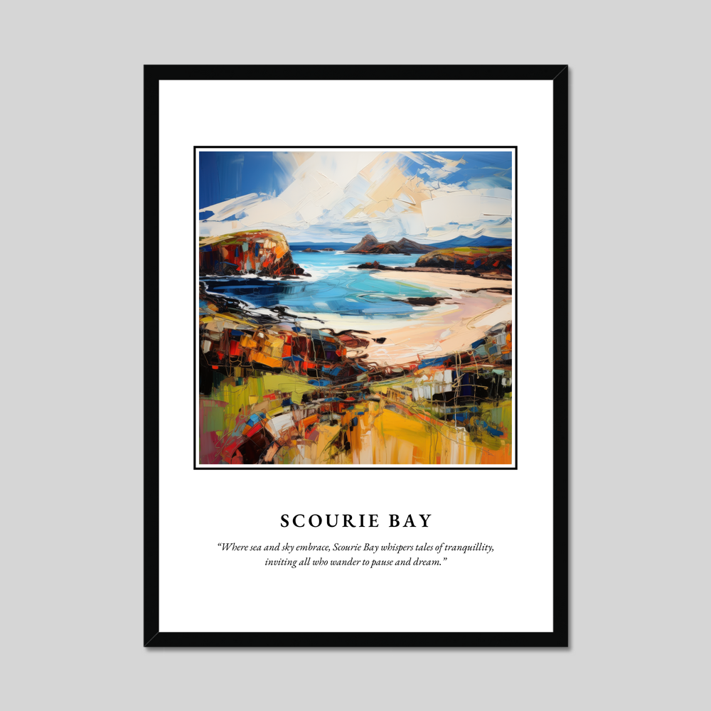 Poster in a black frame