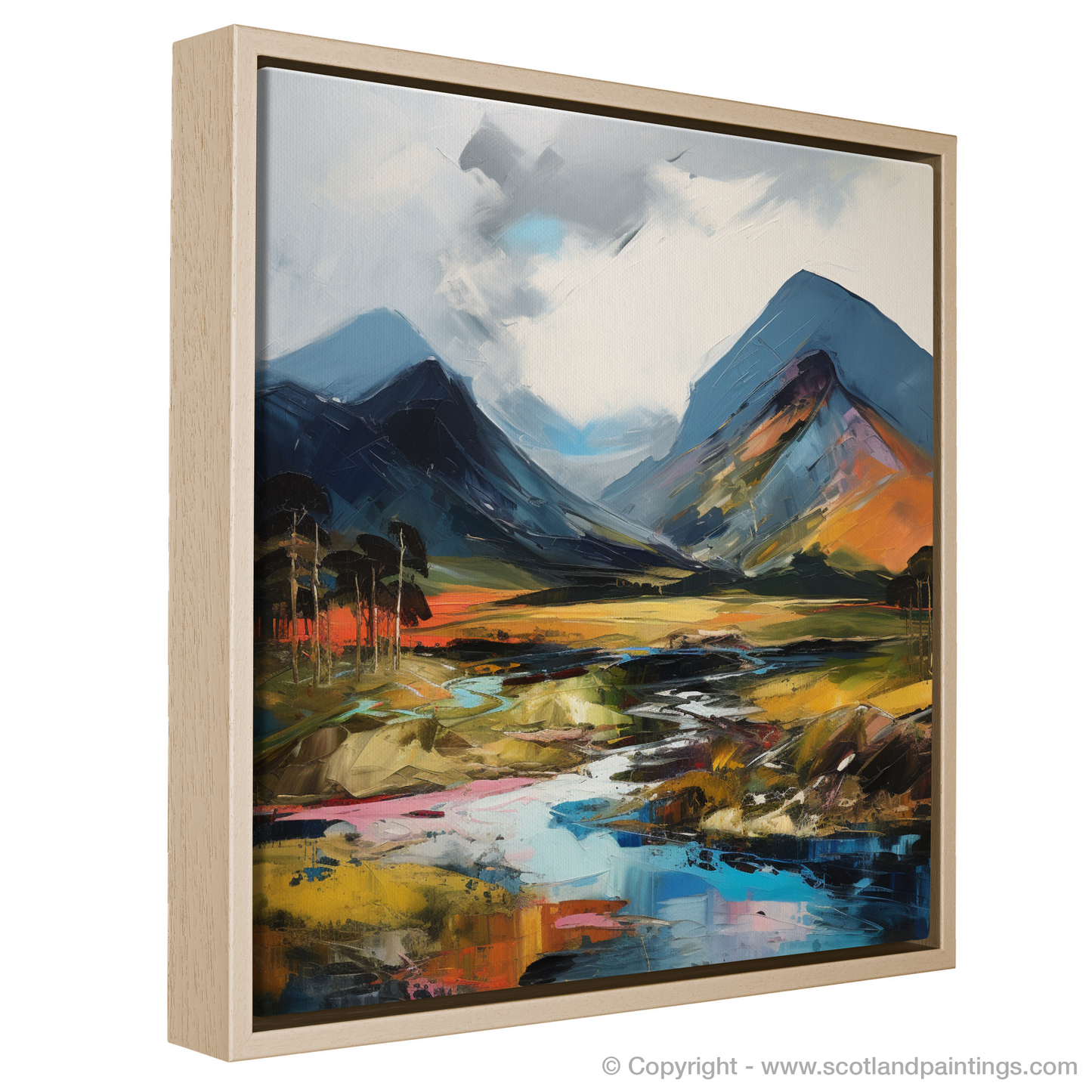 Painting and Art Print of Meall Corranaich. Expressionist Ode to Meall Corranaich.