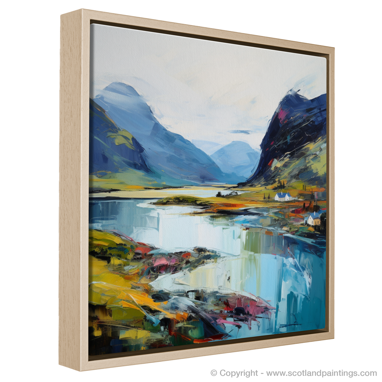 Painting and Art Print of Loch Glencoul, Sutherland entitled "Majestic Essence of Loch Glencoul".