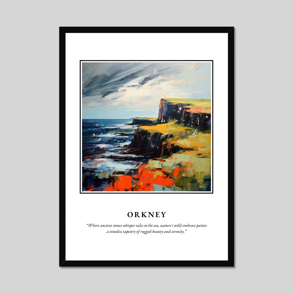 Poster in a black frame