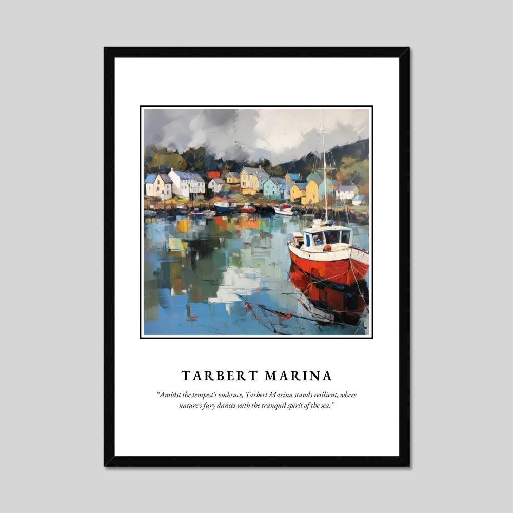 Poster in a black frame