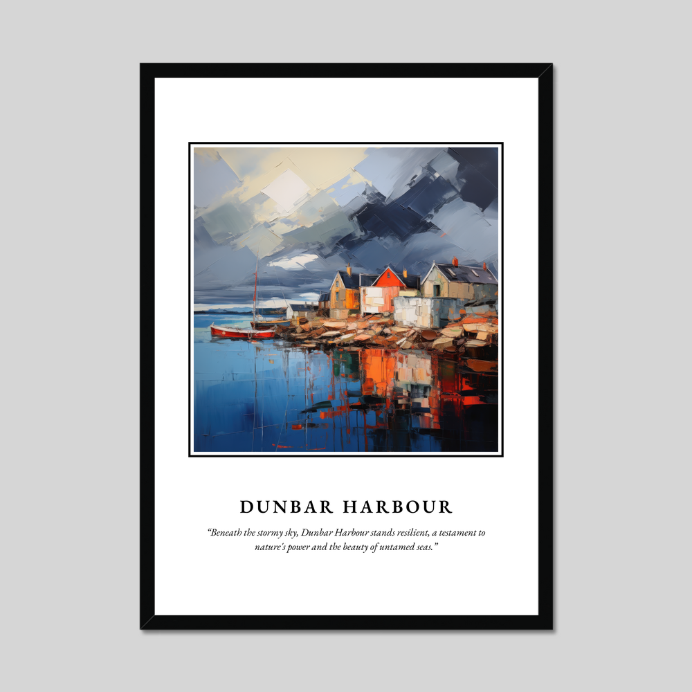 Poster in a black frame