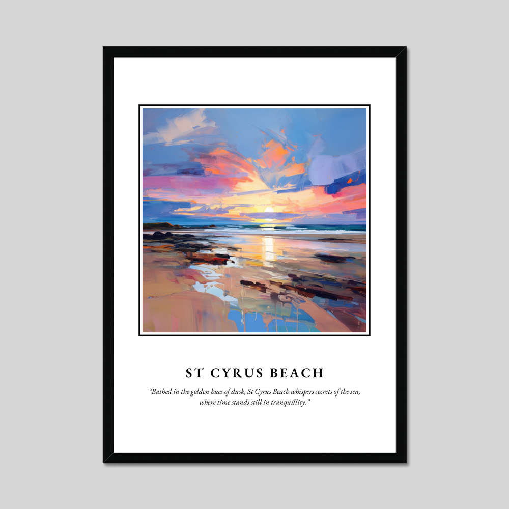 Poster in a black frame