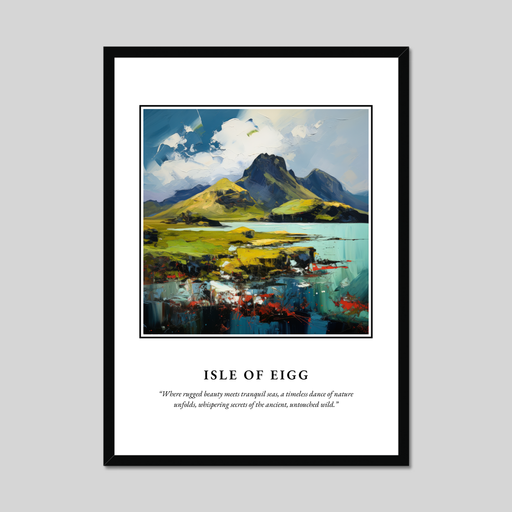 Poster in a black frame