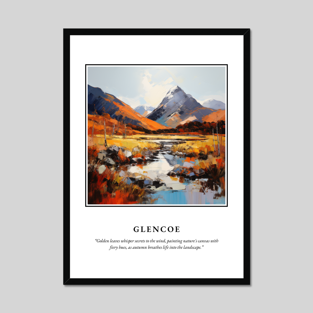 Poster in a black frame