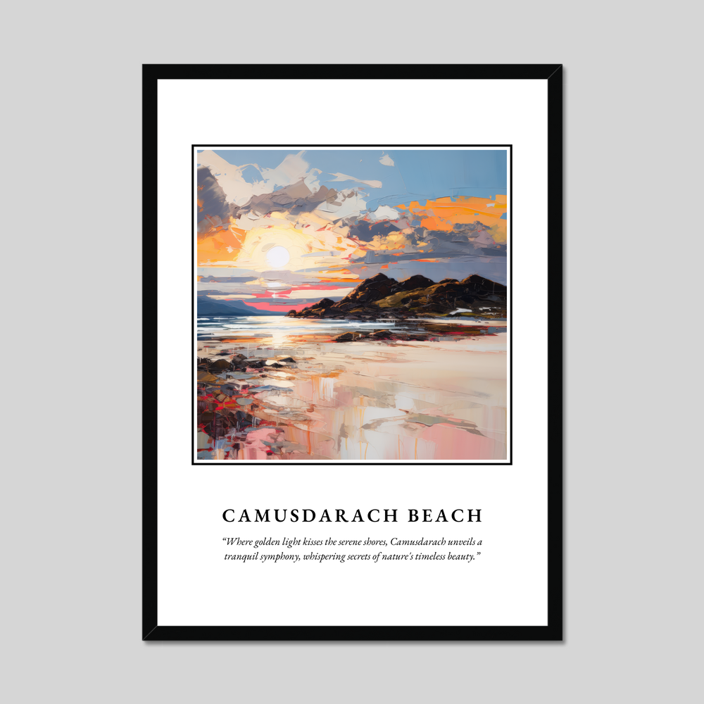 Poster in a black frame