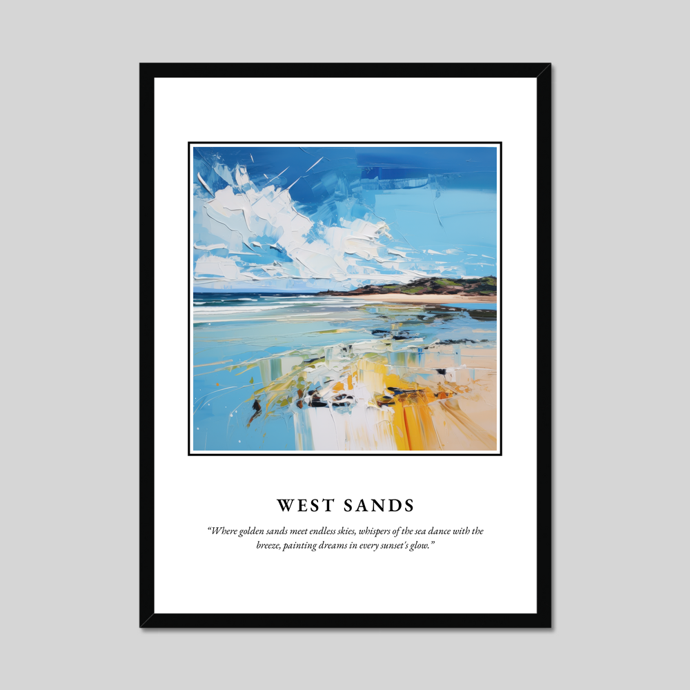 Poster in a black frame