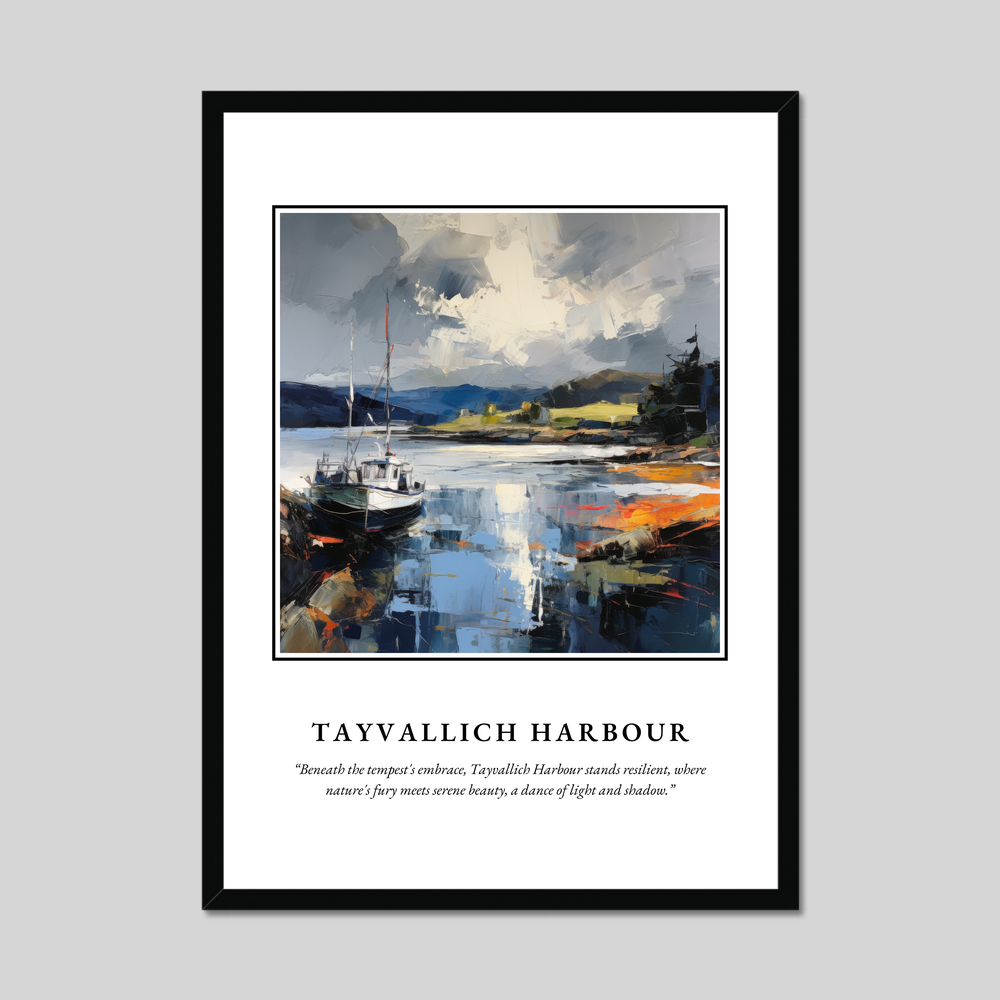 Poster in a black frame