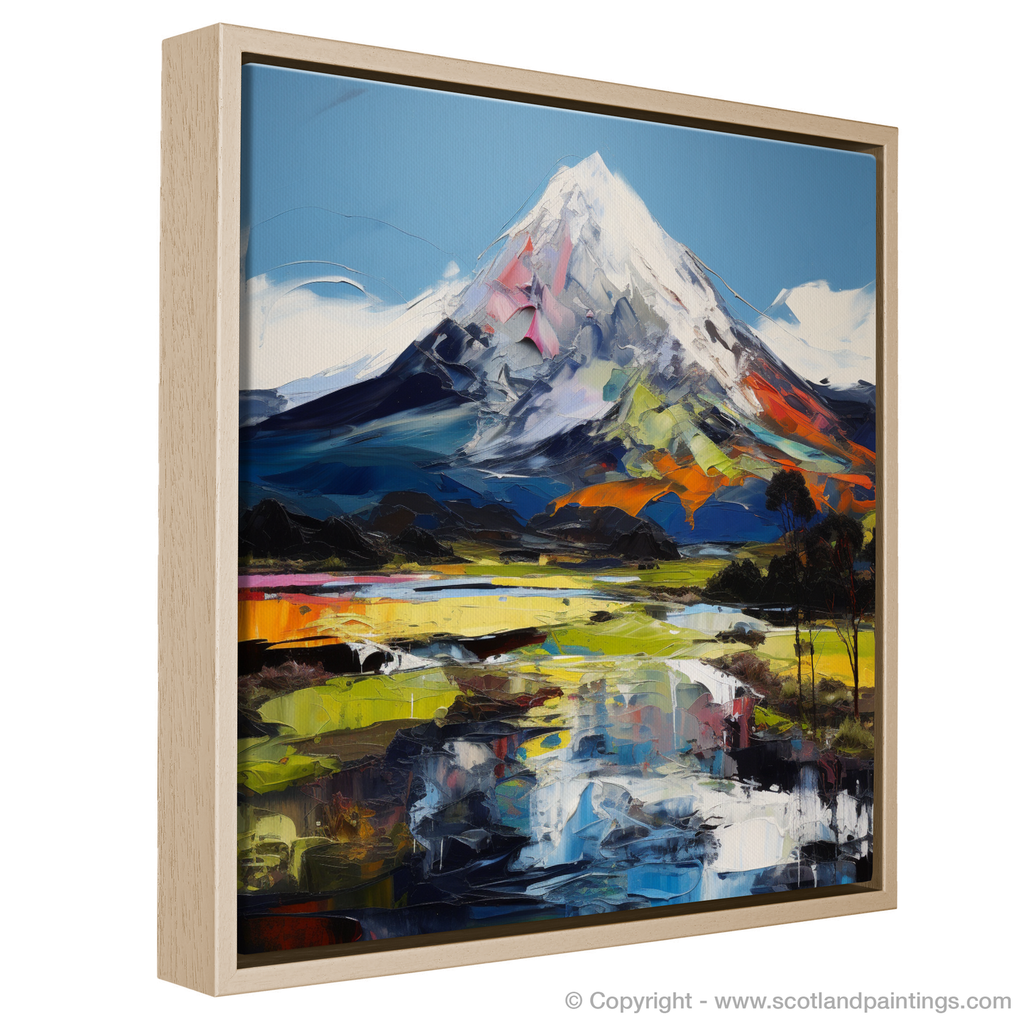 Painting and Art Print of Schiehallion. Schiehallion's Essence: An Expressionist Ode to Scottish Munros.
