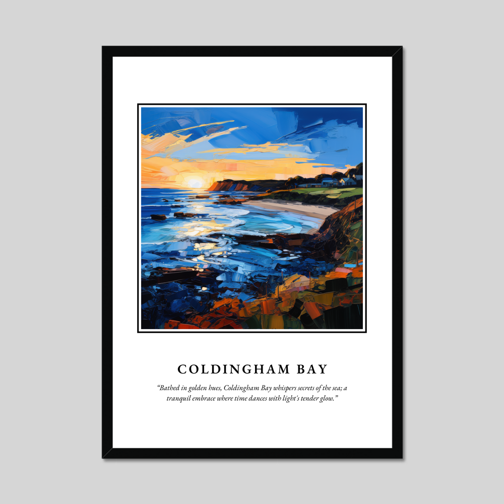 Poster in a black frame