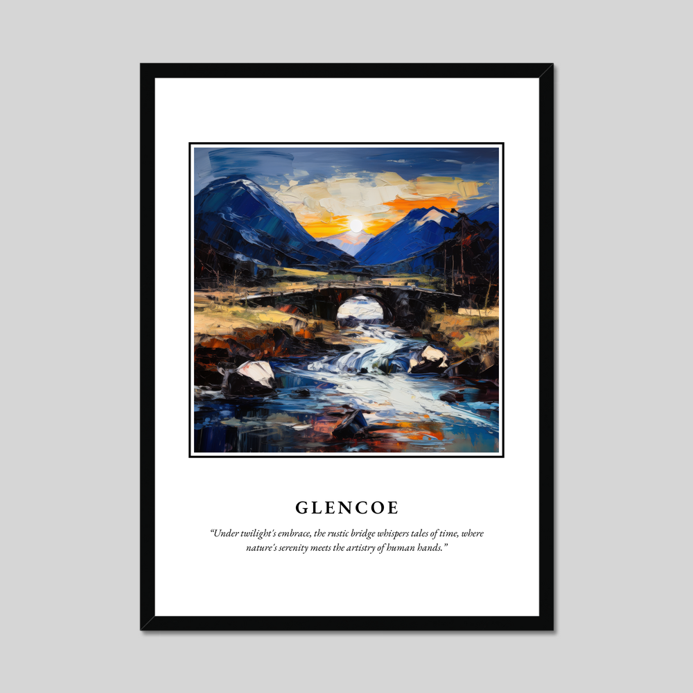 Poster in a black frame