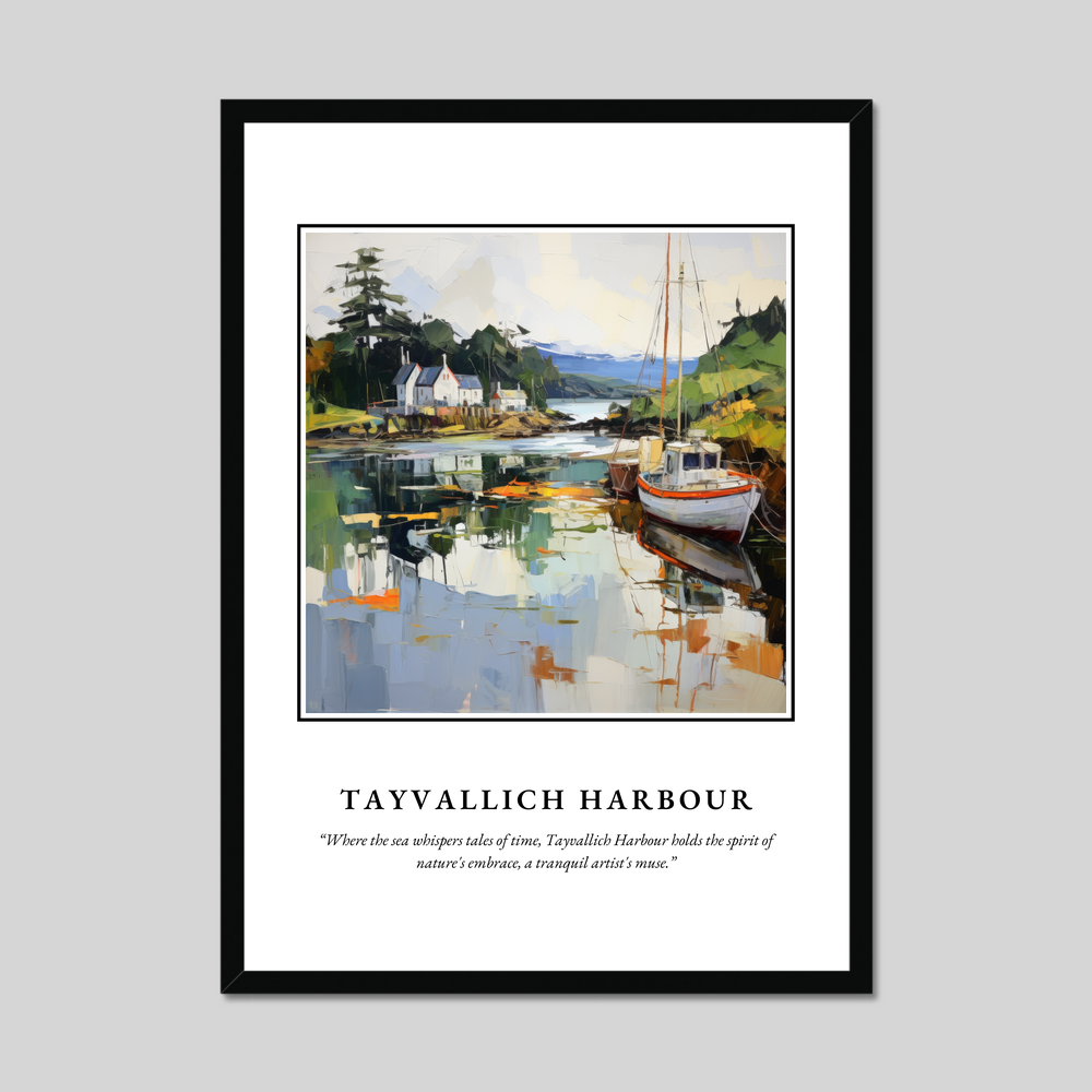 Poster in a black frame