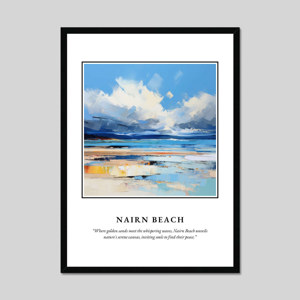 Poster in a black frame