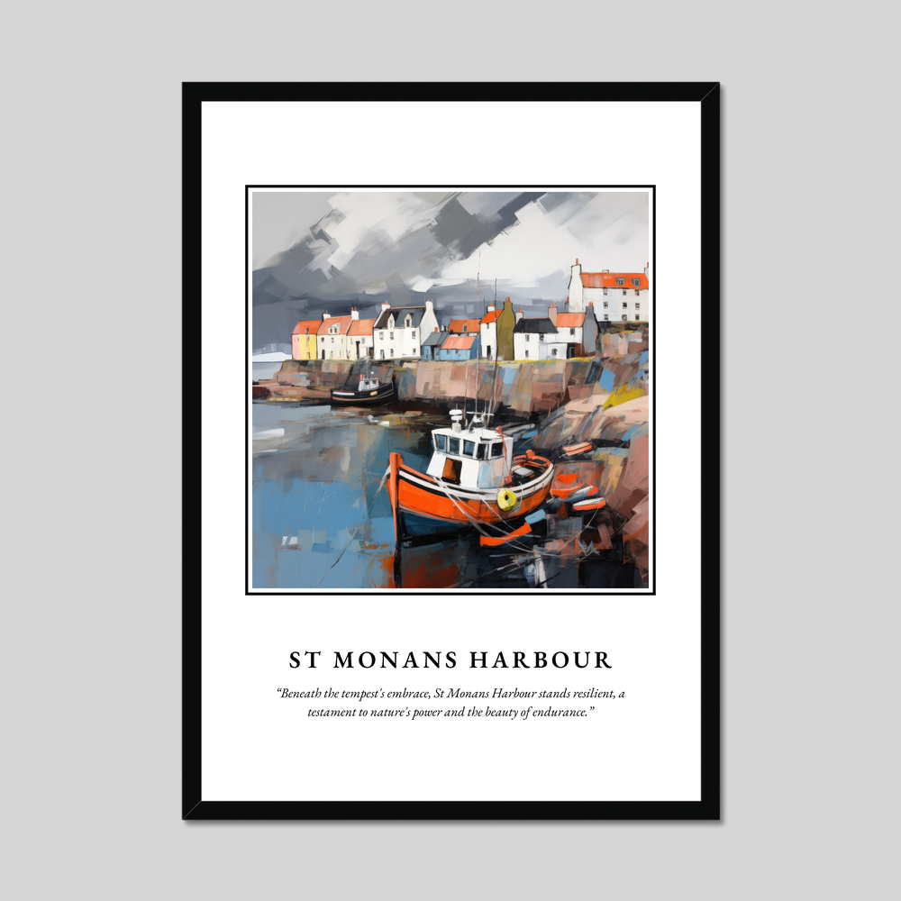 Poster in a black frame