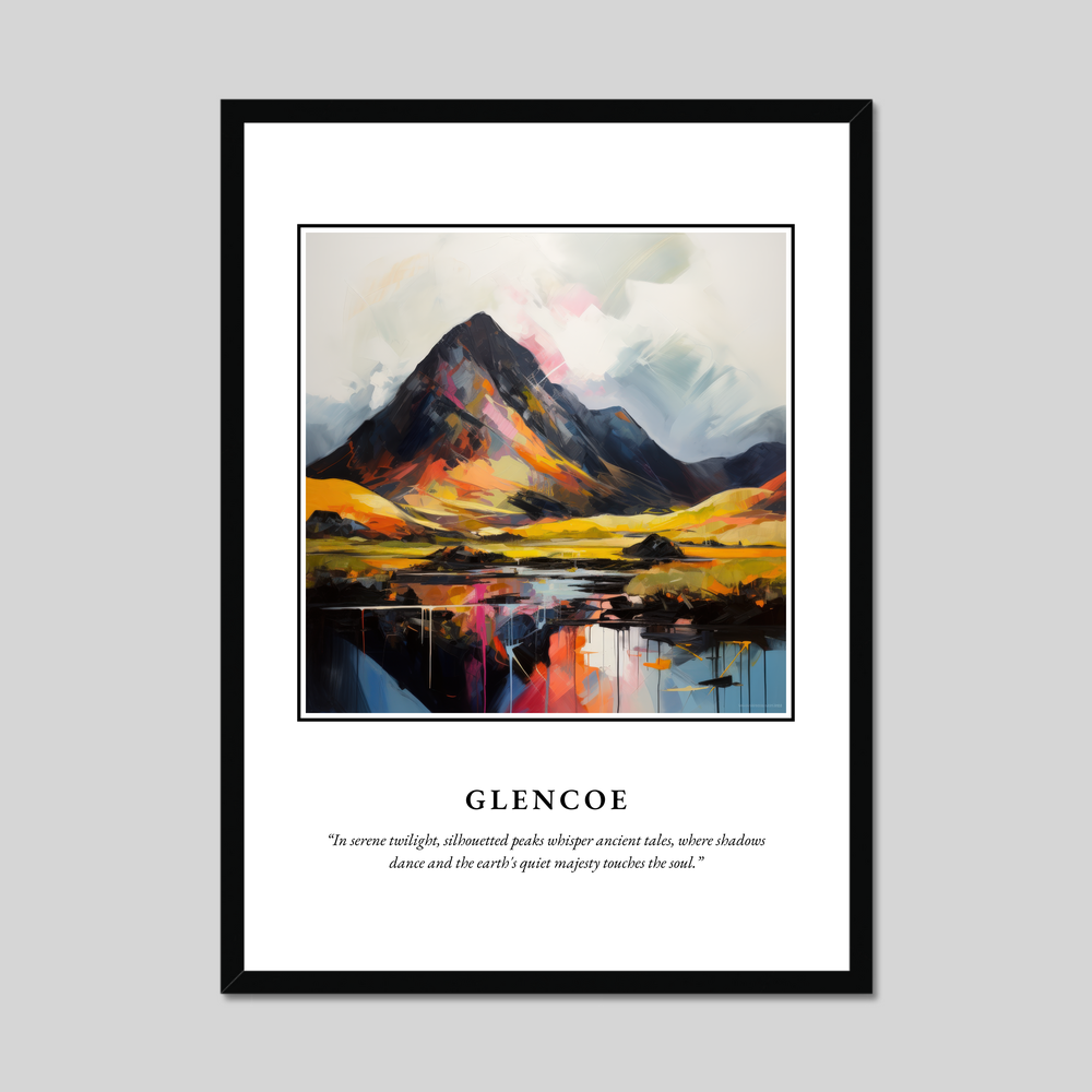 Poster in a black frame