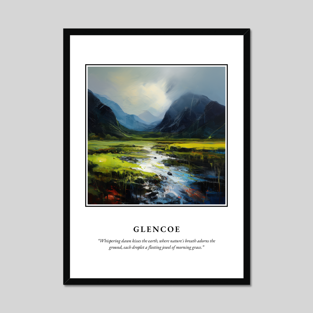 Poster in a black frame