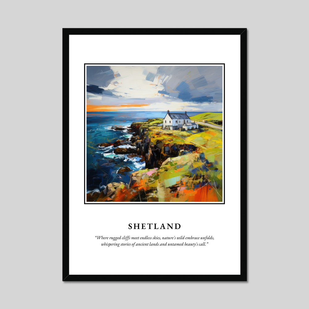 Poster in a black frame