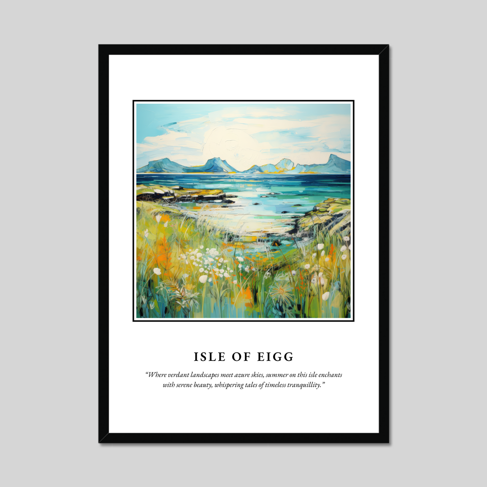 Poster in a black frame