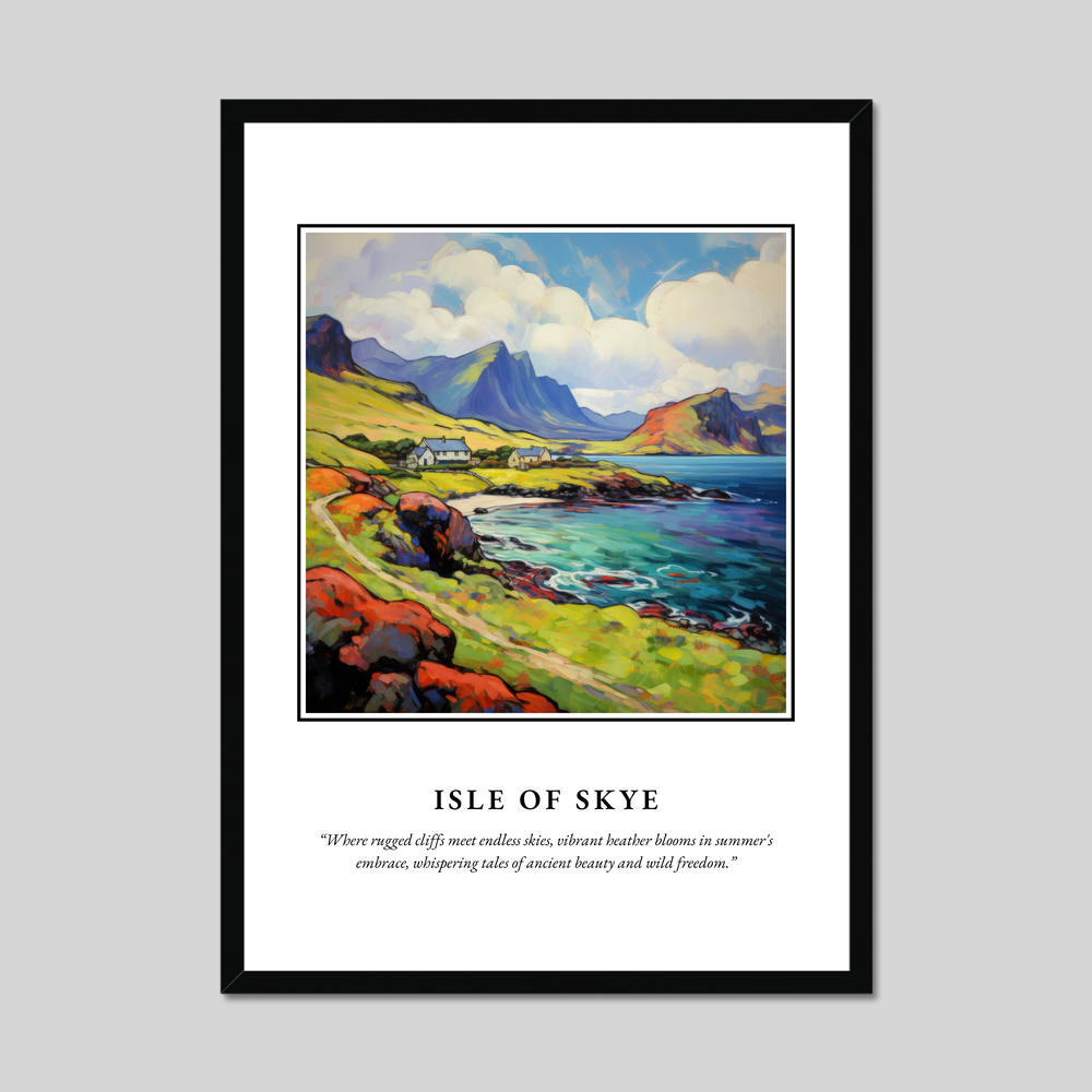 Poster in a black frame