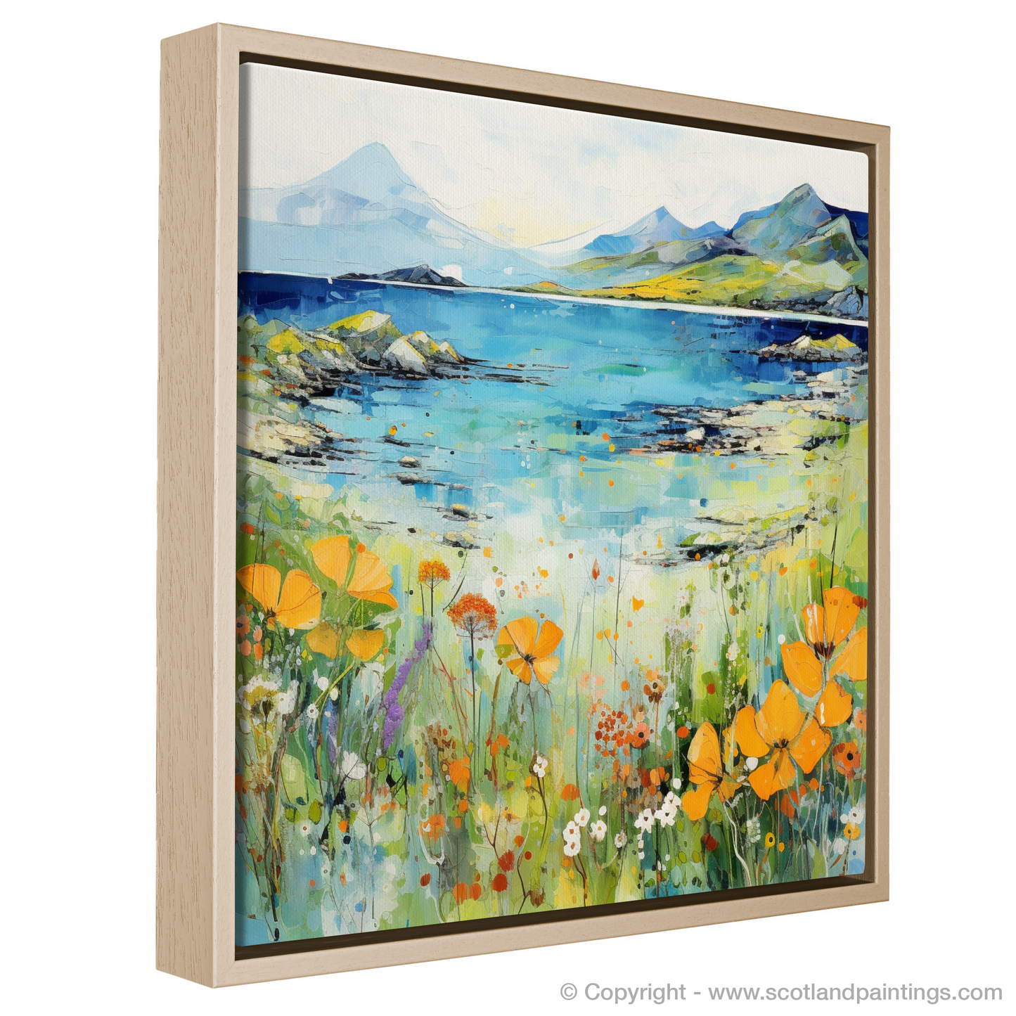 Painting and Art Print of Isle of Raasay, Inner Hebrides in summer entitled "Summer Serenade on the Isle of Raasay".