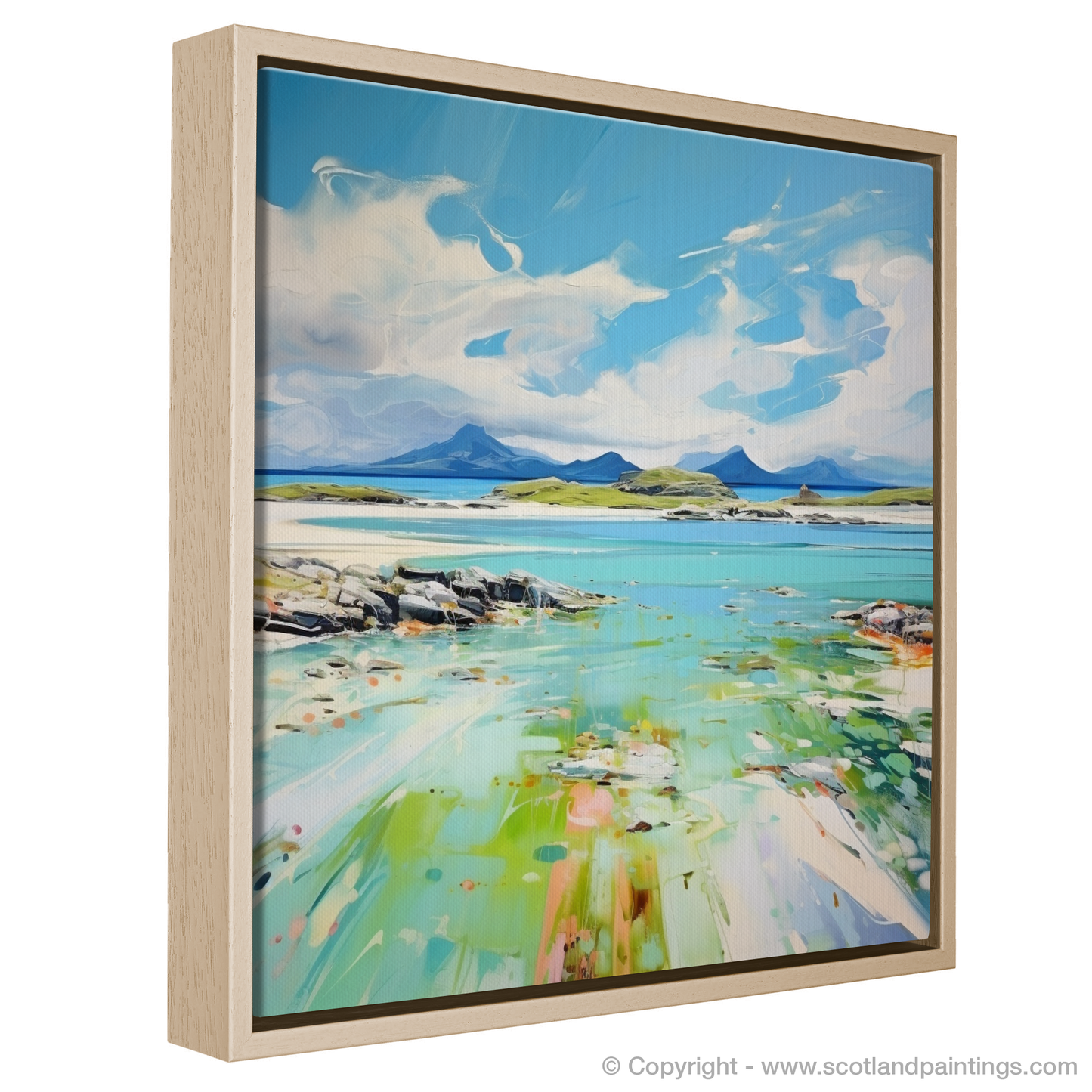 Painting and Art Print of Isle of Jura, Inner Hebrides in summer entitled "Summer Serenity on the Isle of Jura".