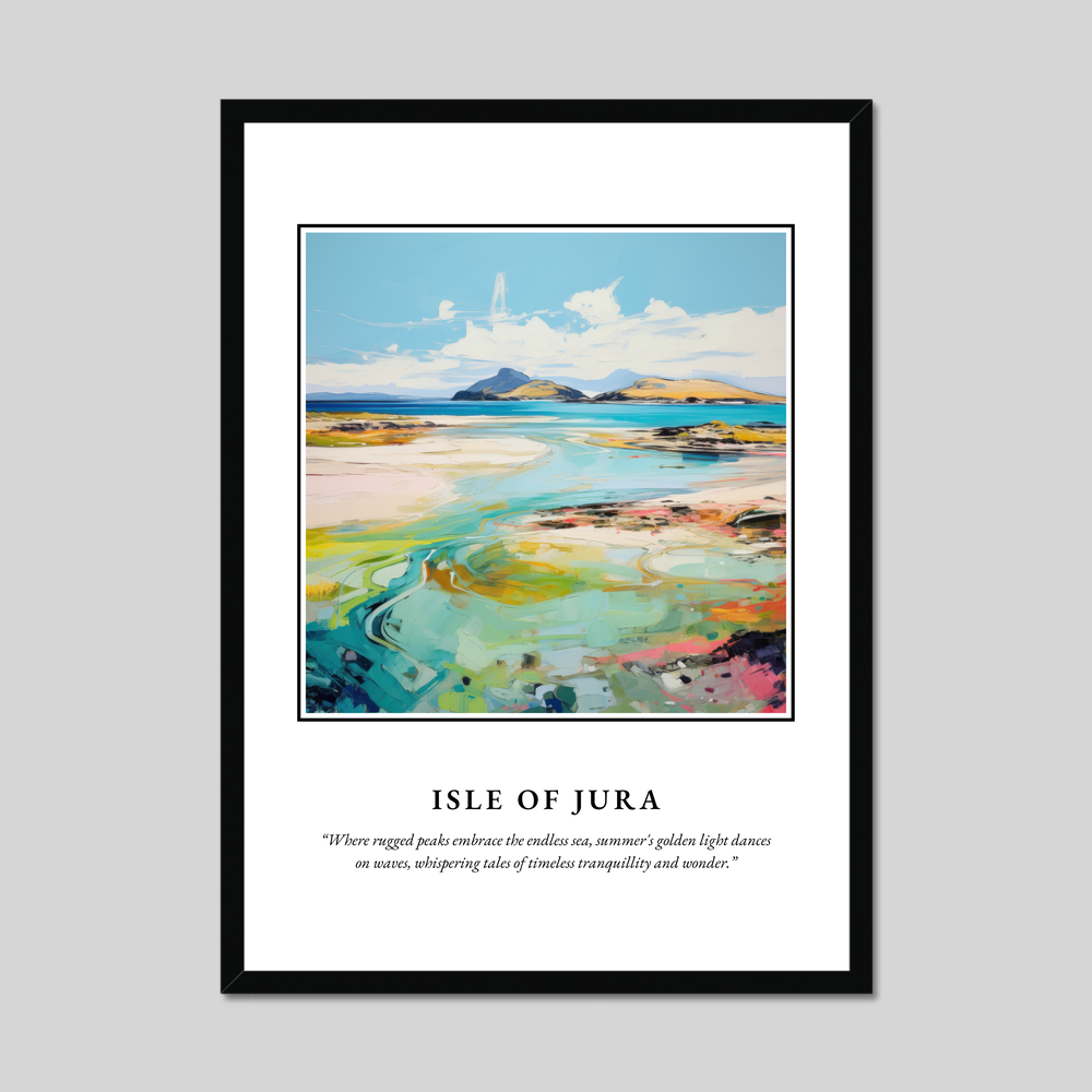 Poster in a black frame