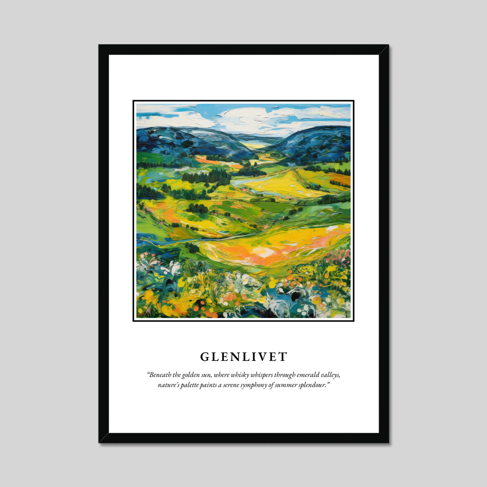 Poster in a black frame