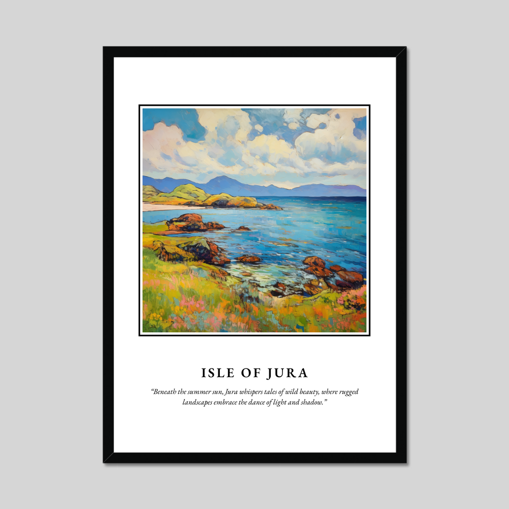 Poster in a black frame