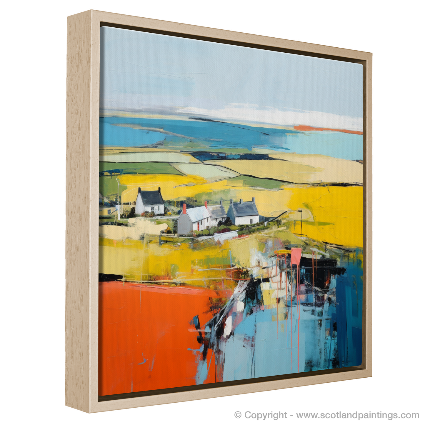 Painting and Art Print of Orkney, North of mainland Scotland in summer. Orkney Summer Serenade.