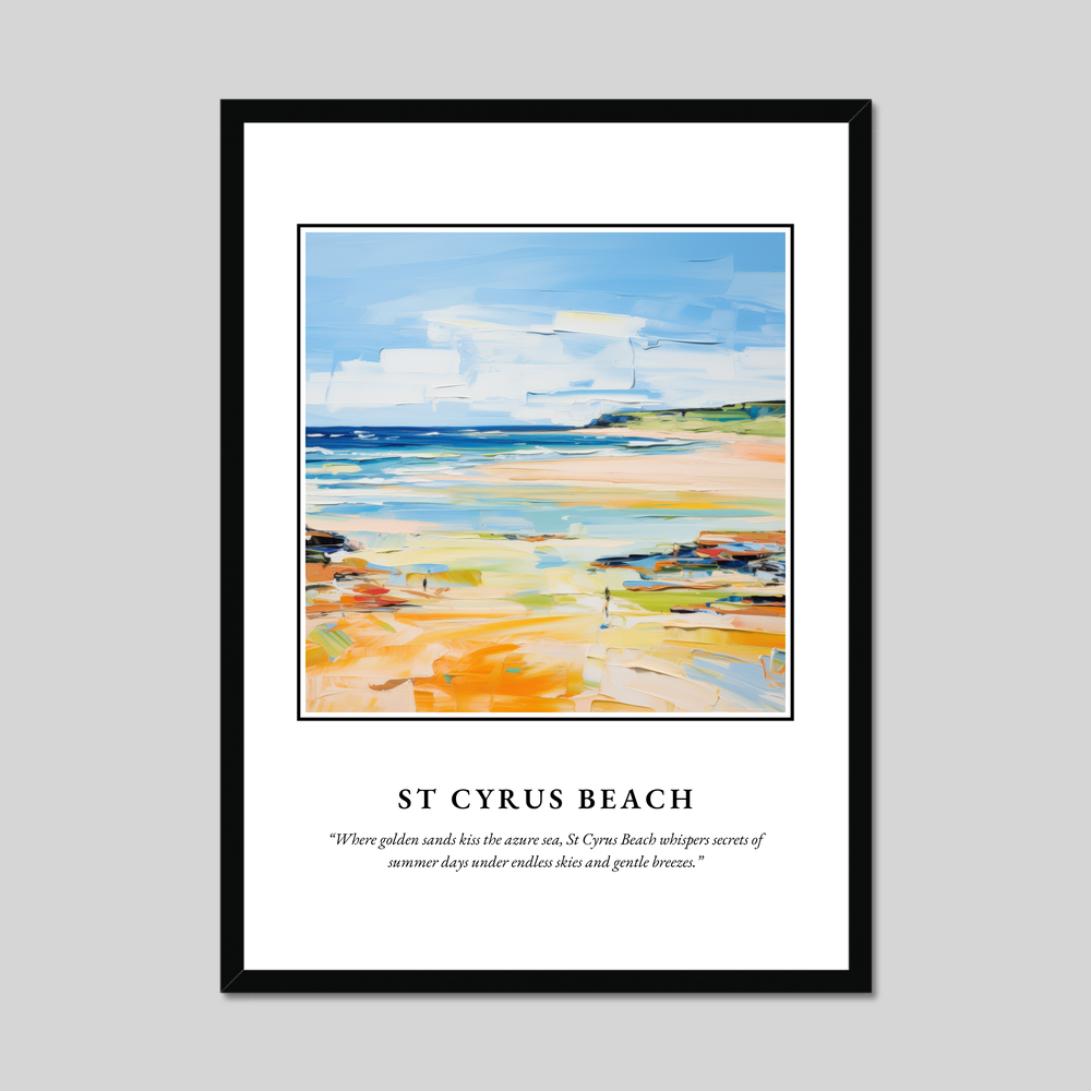 Poster in a black frame