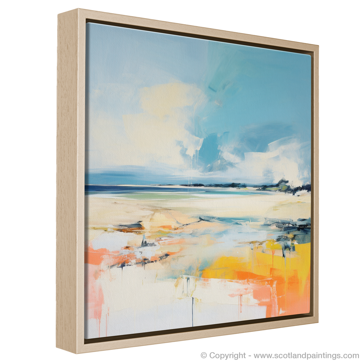 Painting and Art Print of Nairn Beach, Nairn in summer entitled "Summer Serenade at Nairn Beach".