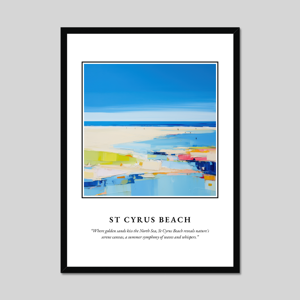 Poster in a black frame