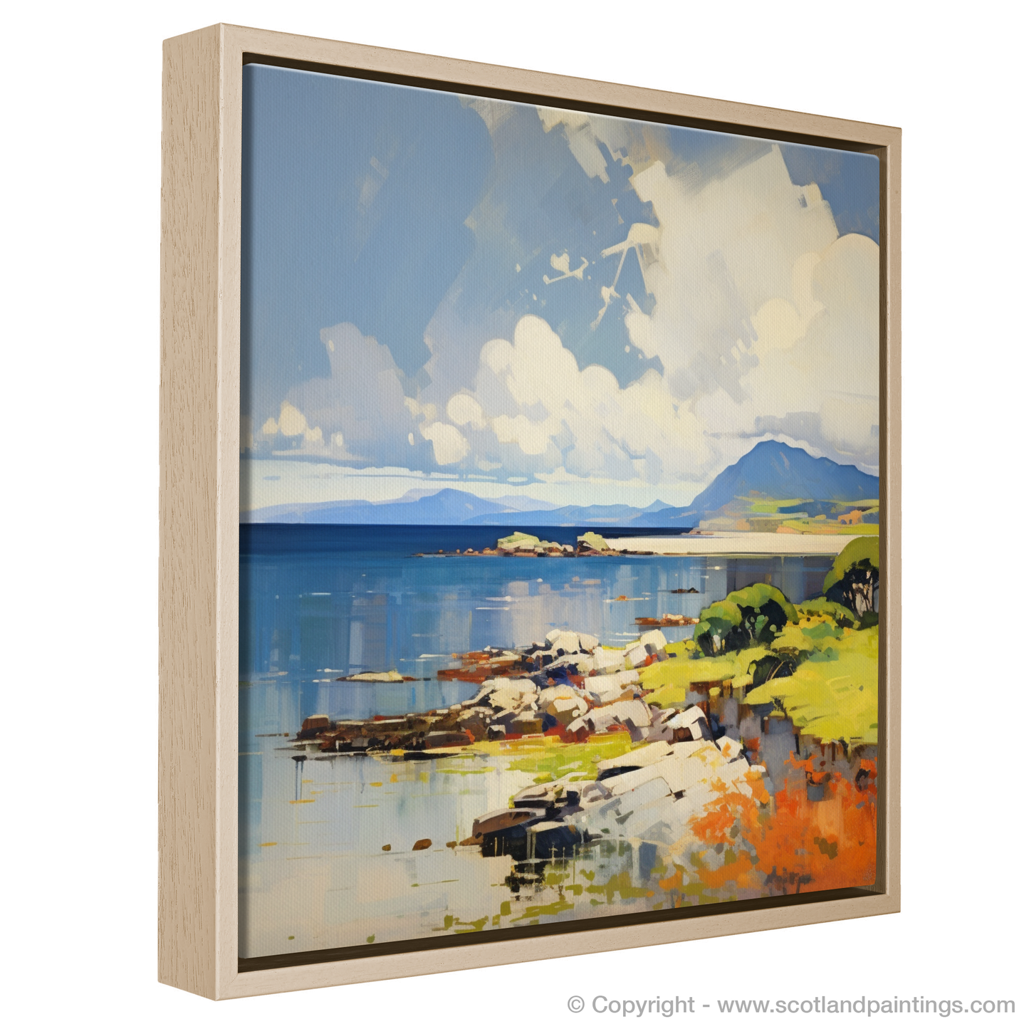 Painting and Art Print of Isle of Arran, Firth of Clyde in summer. Summer Splendour on the Isle of Arran.