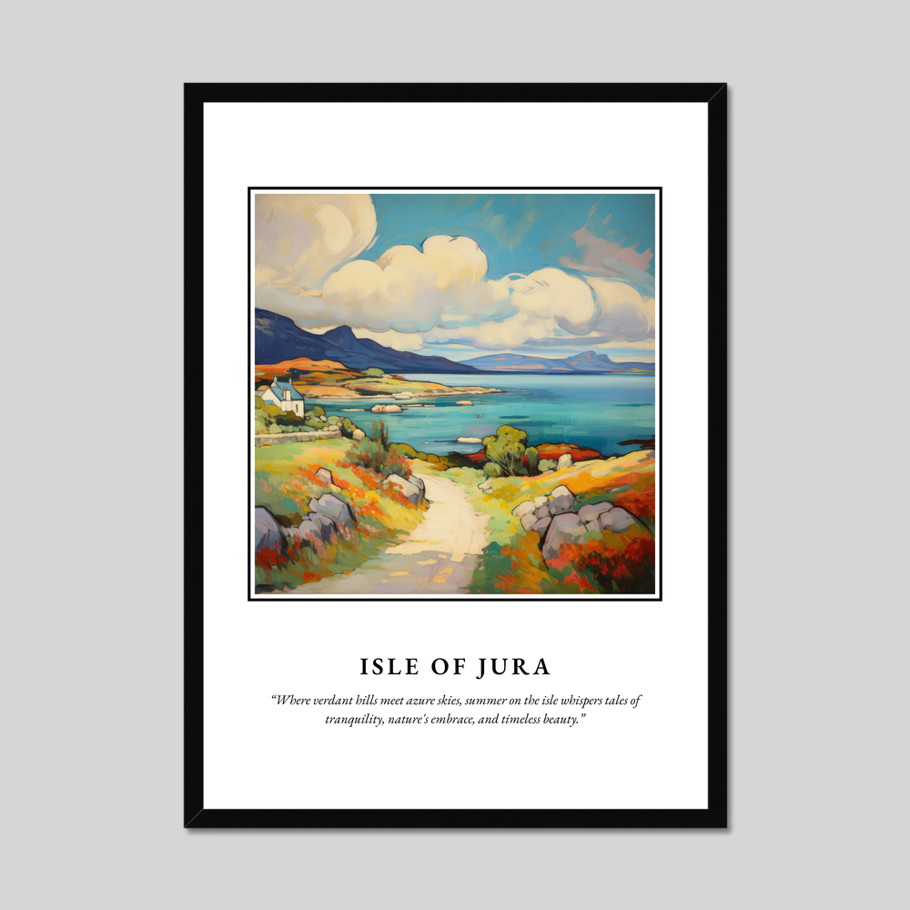 Poster in a black frame