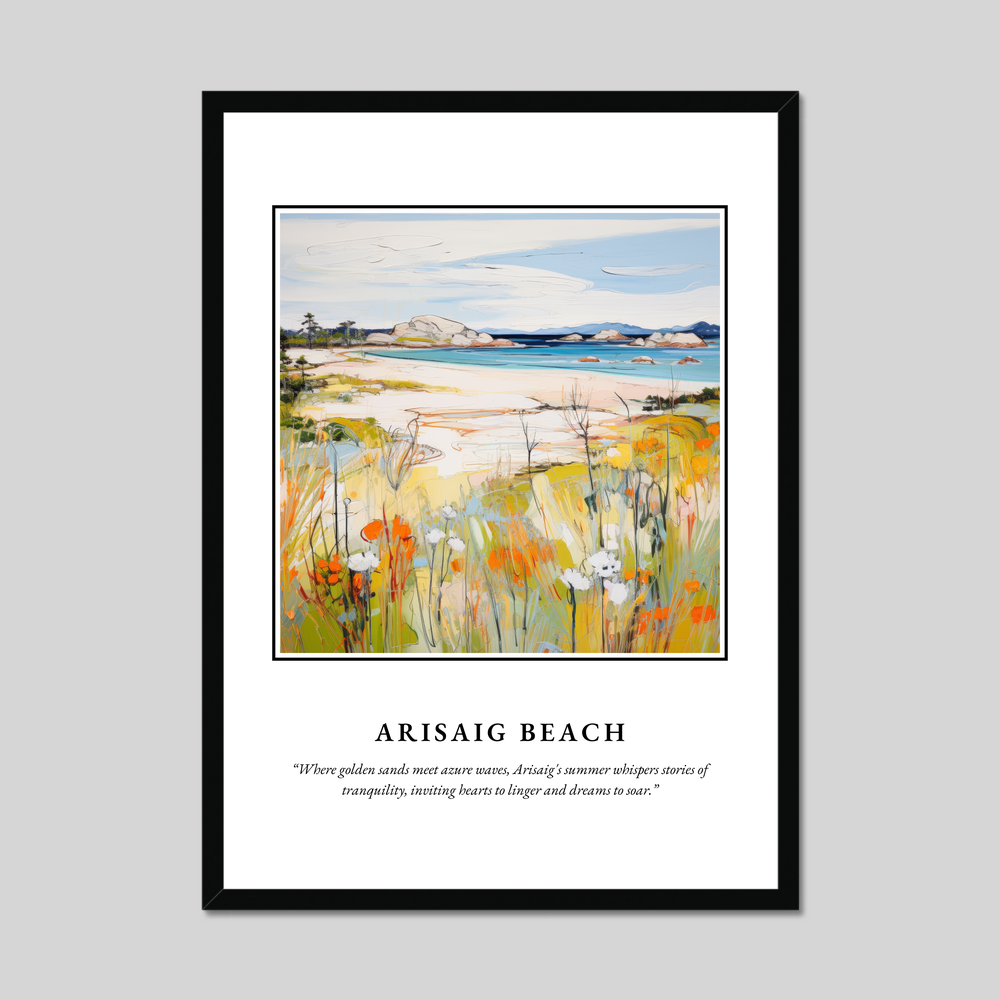 Poster in a black frame