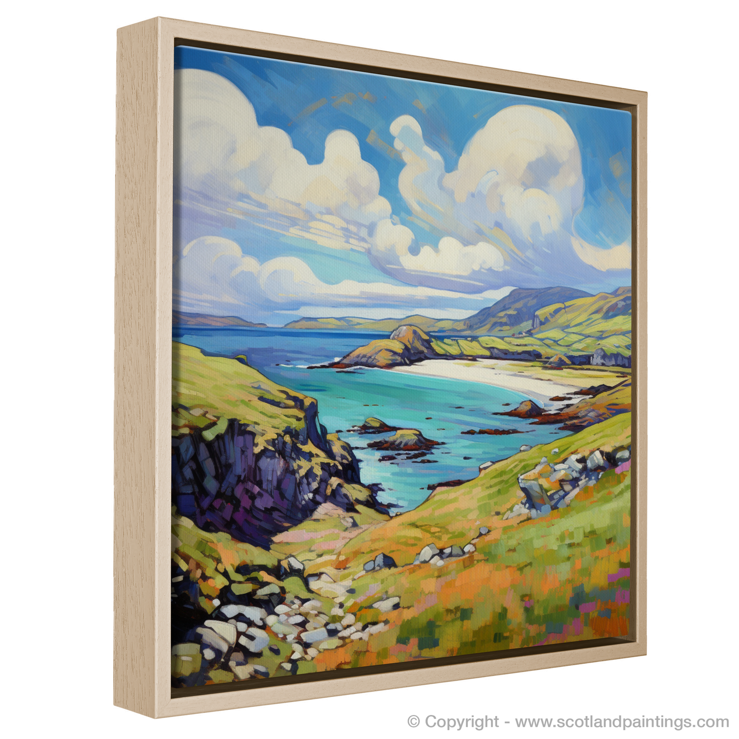 Painting and Art Print of Isle of Lewis, Outer Hebrides in summer entitled "Summer Serenity on the Isle of Lewis".