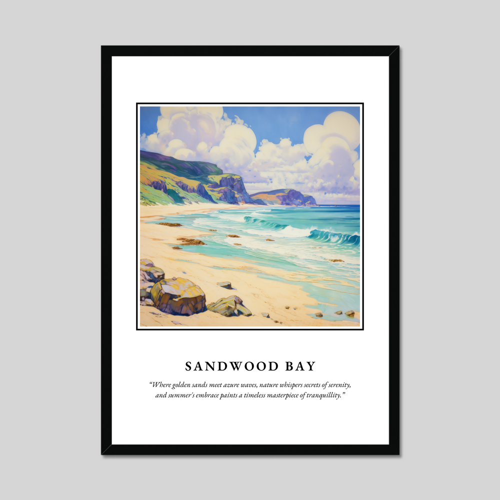 Poster in a black frame