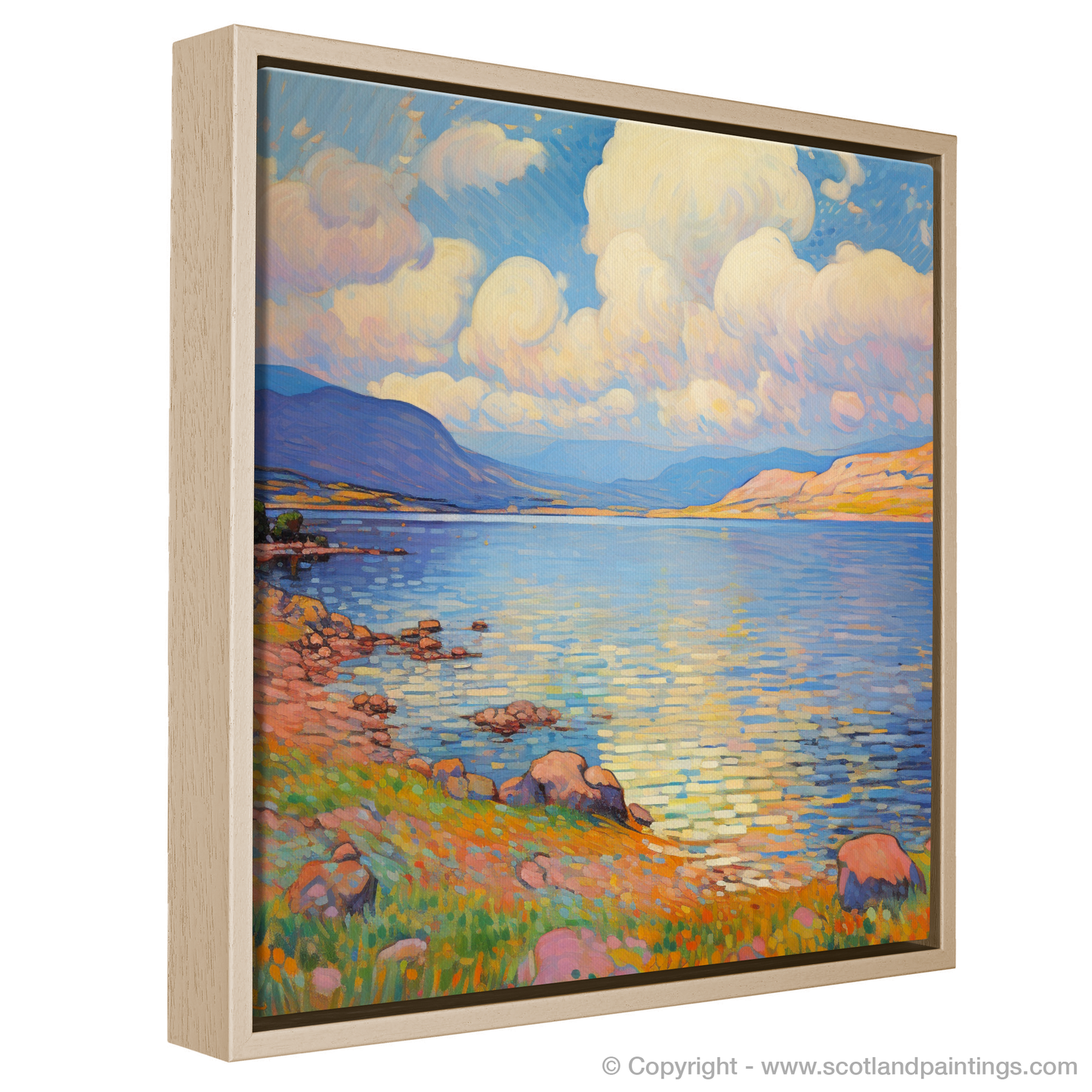Painting and Art Print of Isle of Arran, Firth of Clyde in summer. Summer Serenade on the Isle of Arran.