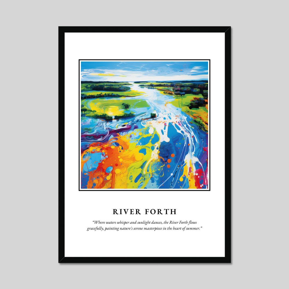 Poster in a black frame