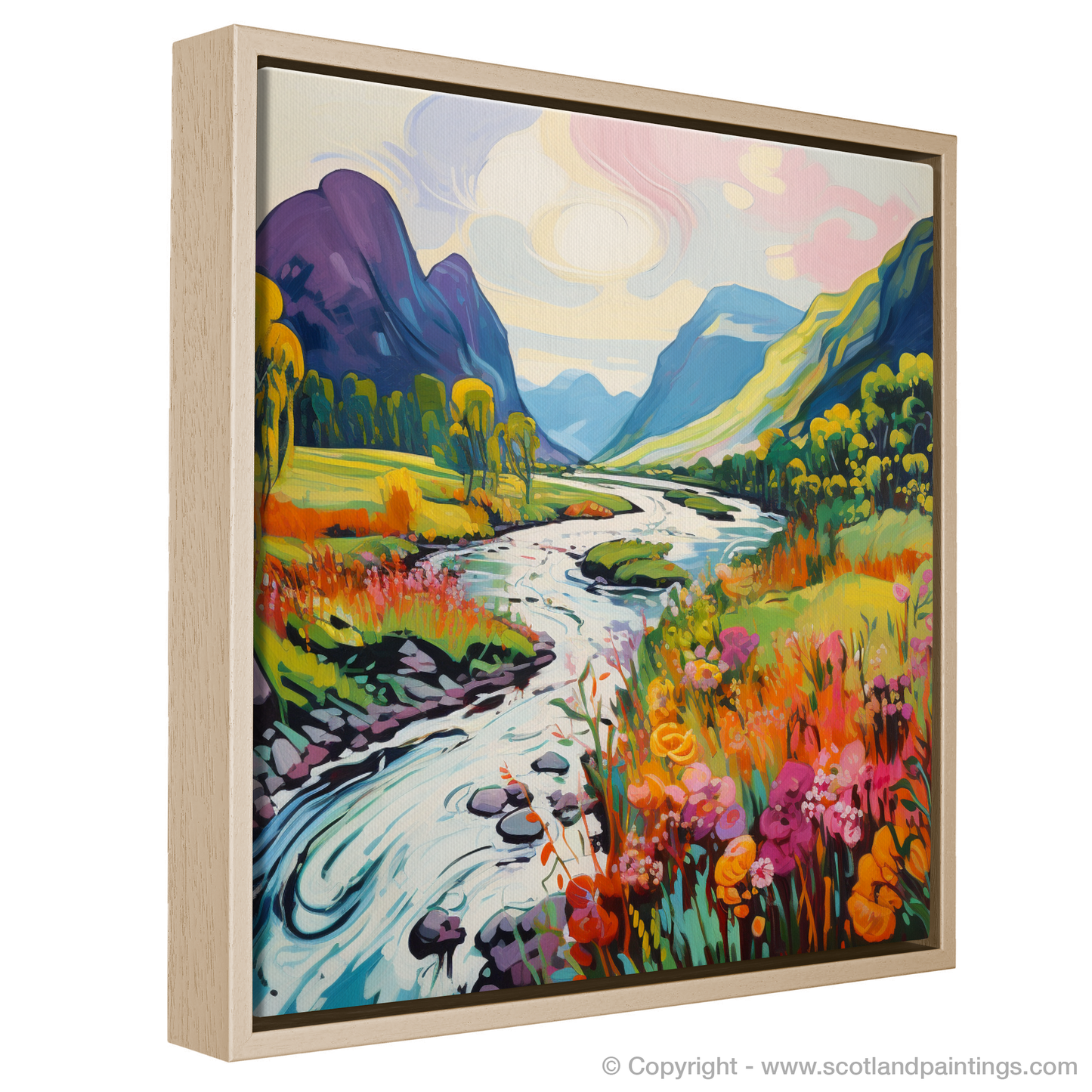 Vibrant Highland Rhapsody: River Coe in Glencoe Summer