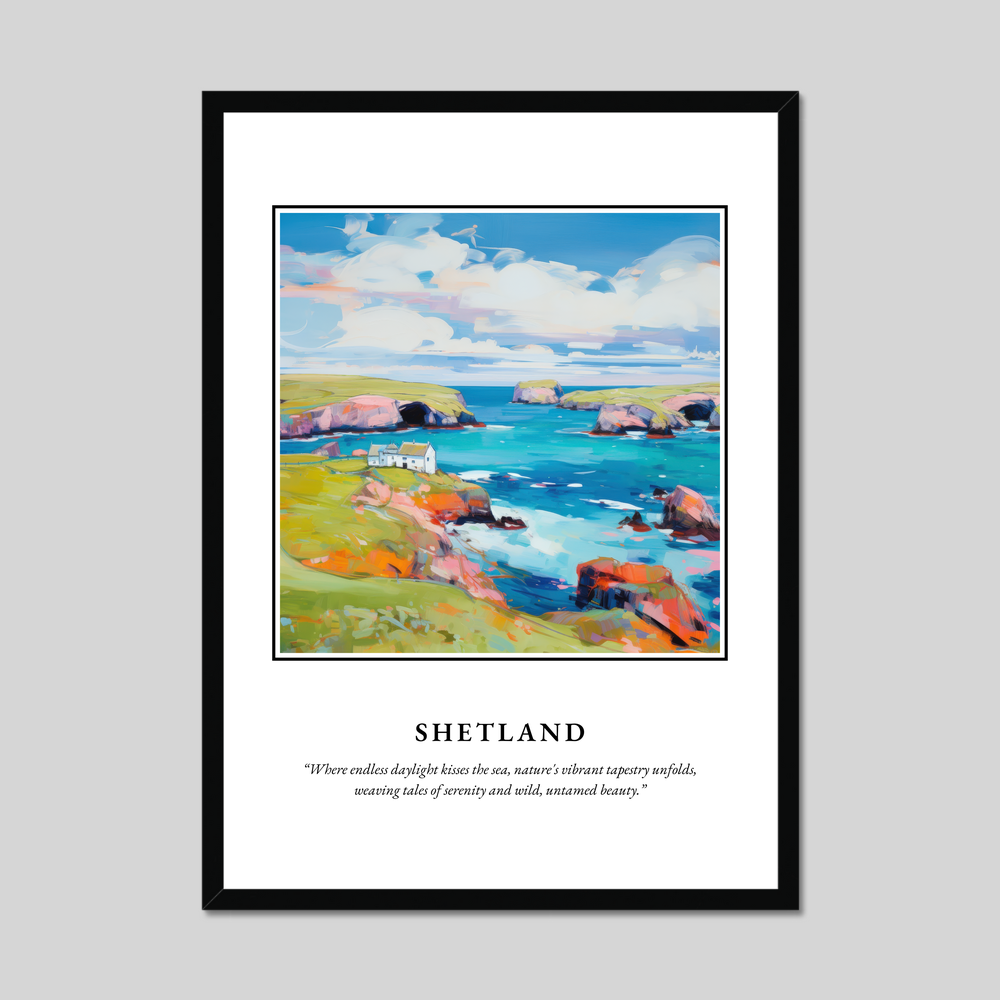 Poster in a black frame