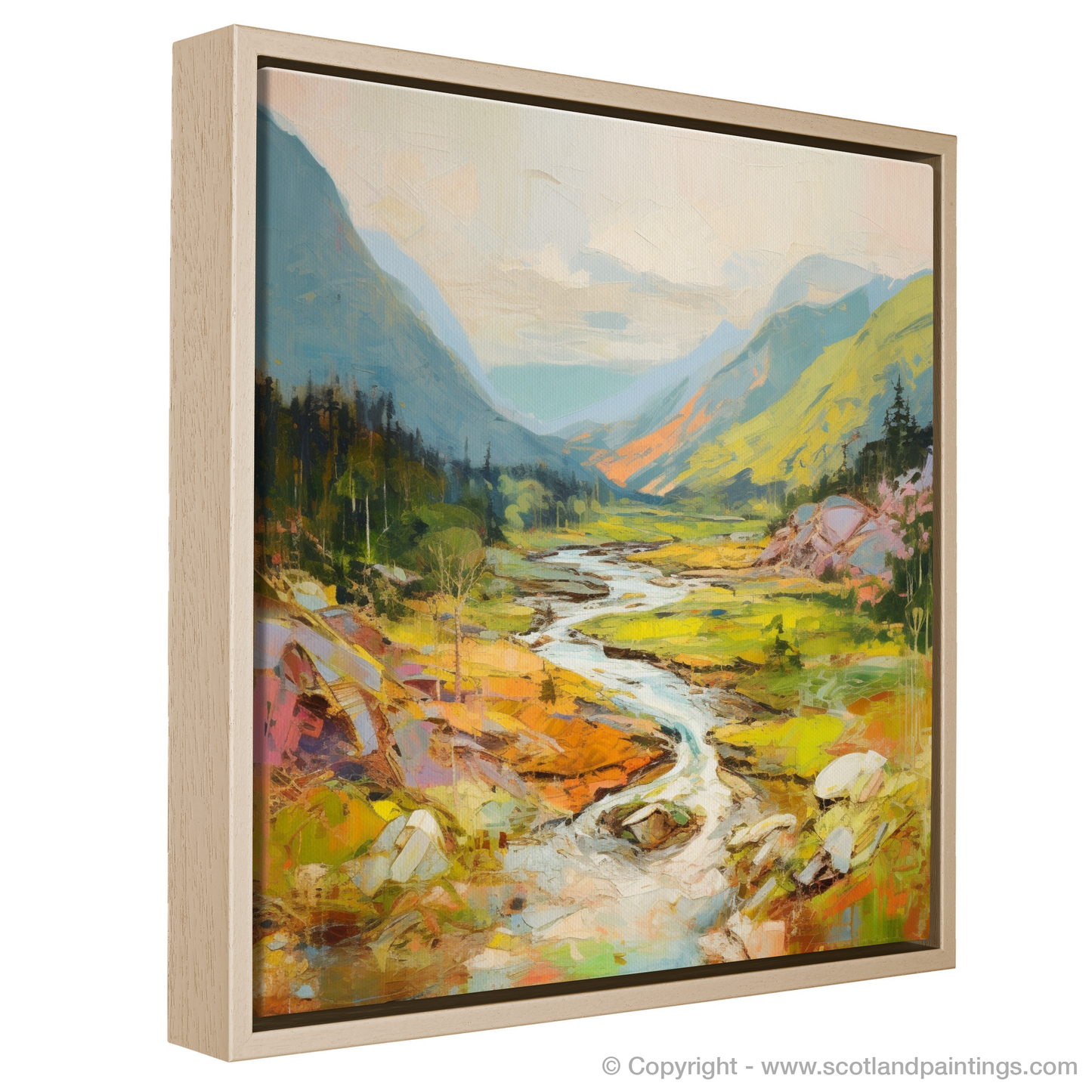 Highland Summer Splendour: An Impressionist Tribute to Glen Garry