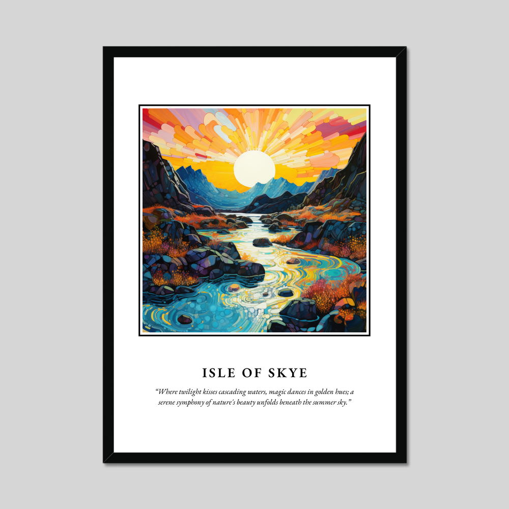 Poster in a black frame