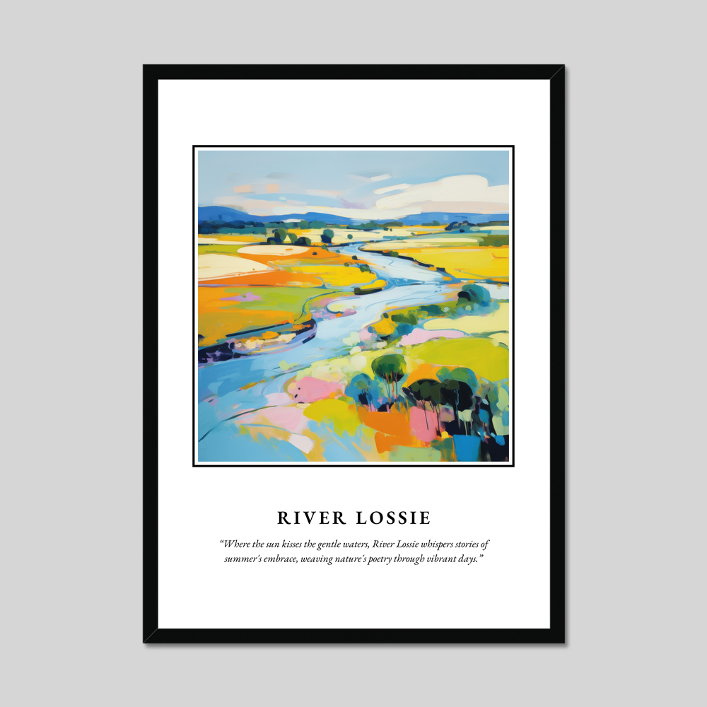 Poster in a black frame