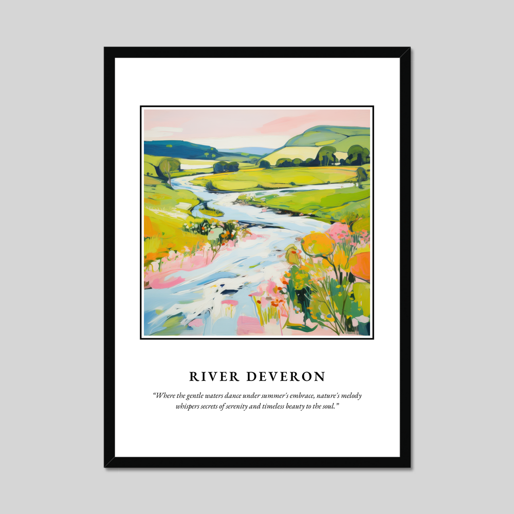 Poster in a black frame