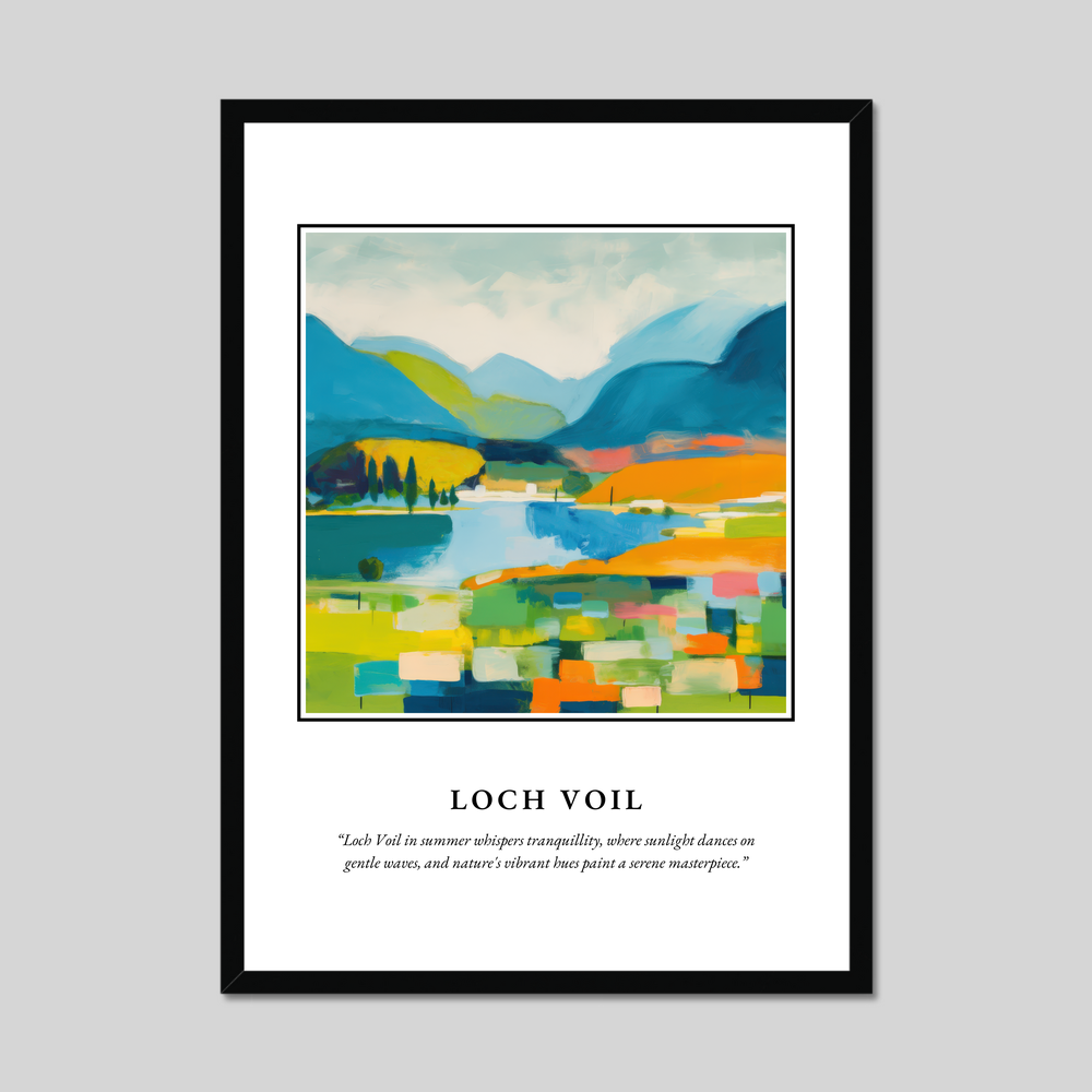 Poster in a black frame