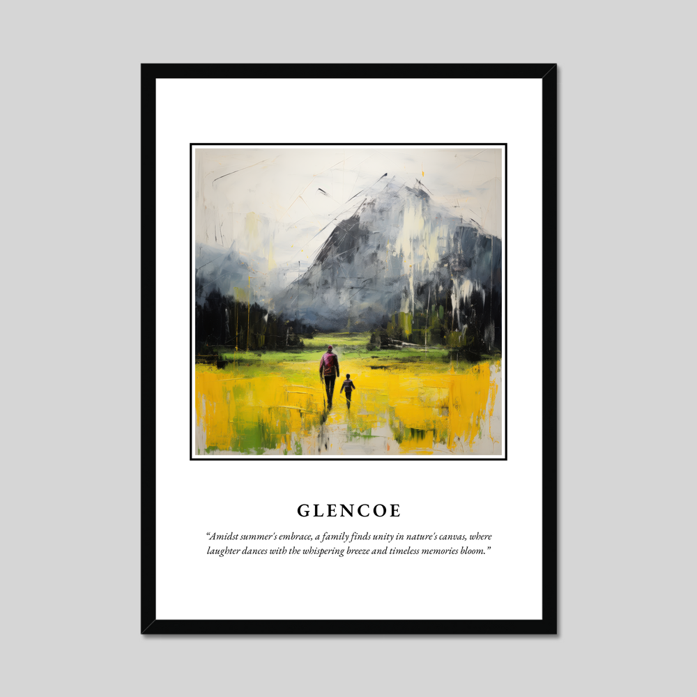 Poster in a black frame