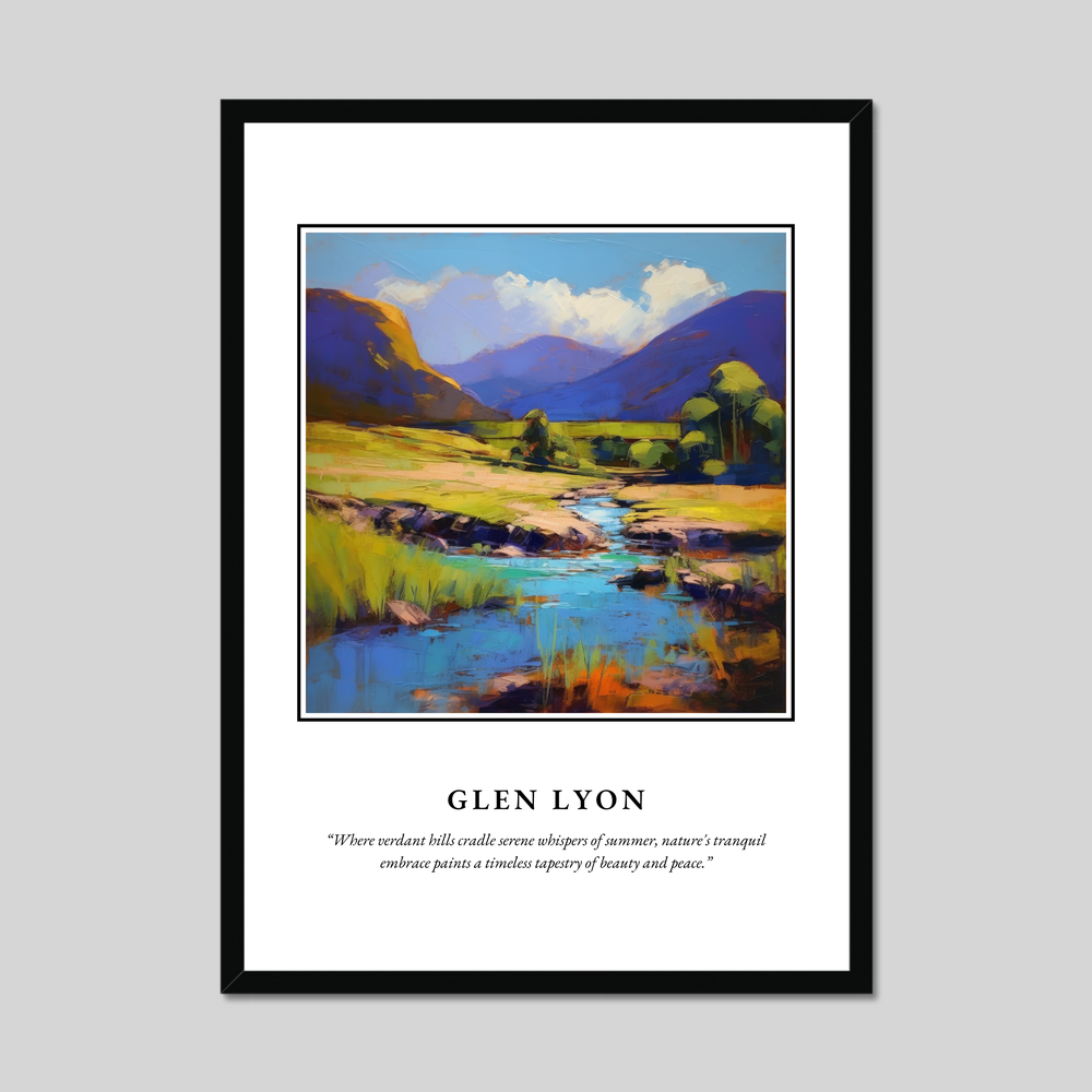 Poster in a black frame